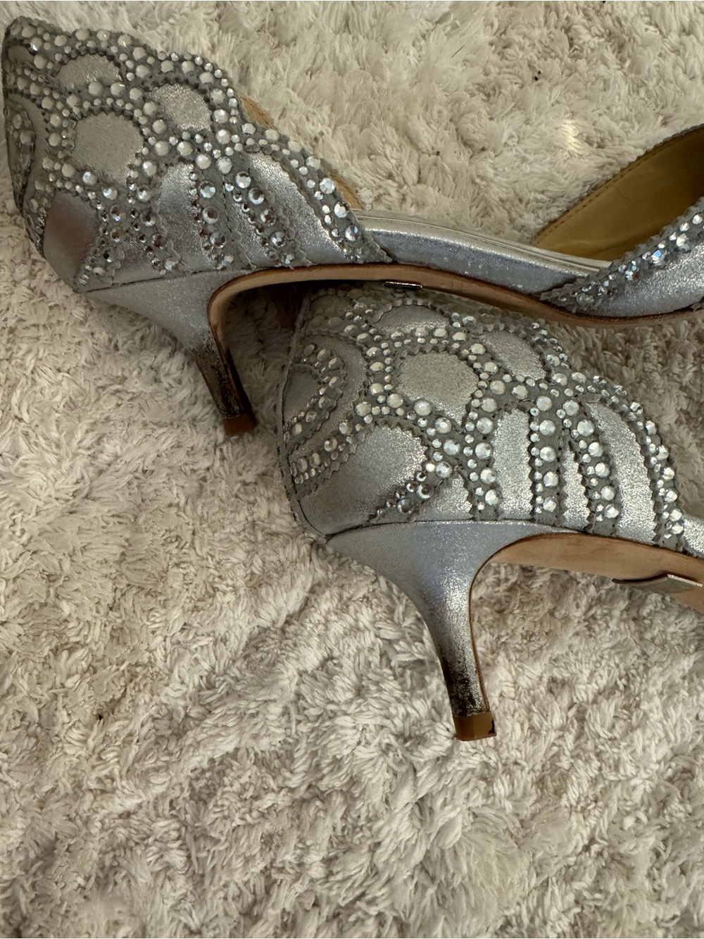 Badgley mischka silver Ginny heels - Picture 6 of 7